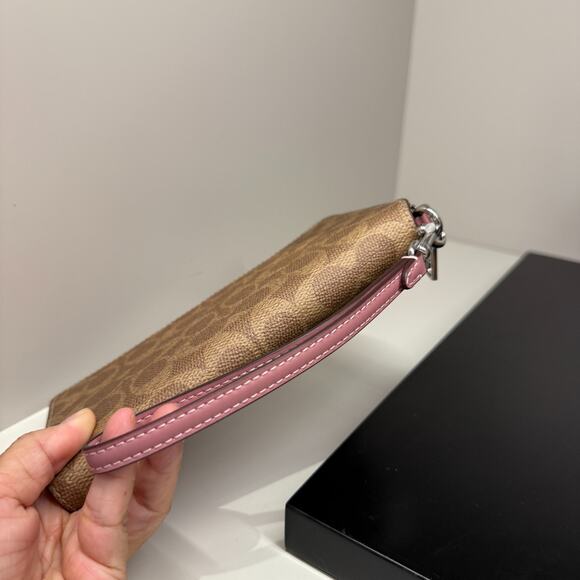 Coach CBZ99 Long Zip Around Wallet With Detachable Card Case In Signature Canvas - Picture 5 of 16